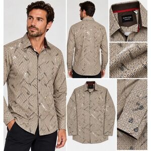 silver stone  Dress shirt  Beautiful Size M (8-b10)